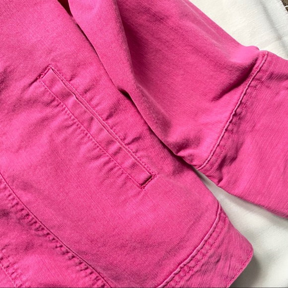 cotton ginny plus Jackets & Coats Bright Pink Denim Jacket